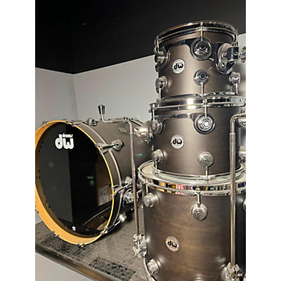 DW Used DW 4 piece Collector's Series Satin Oil Ebony Drum Kit