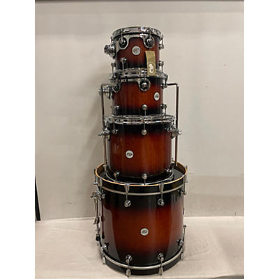 DW Used DW 4 piece Design Series Tobacco Burst Drum Kit