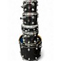 Used DW 5 Piece All Maple Shells Black Drum Kit Black