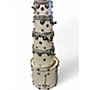Used DW 5 Piece COLLECTORS 5 PIECE SHELL PACK Pearl White Drum Kit Pearl White
