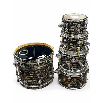 Used DW 5 Piece Collector Series Black Oyster Glass Drum Kit