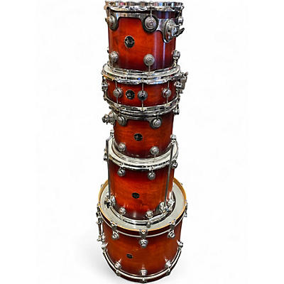 Used DW 5 Piece Collectors All Maple Brown Drum Kit
