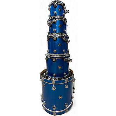 Used DW 5 Piece Collector's Series BLUE SPARKLE Drum Kit