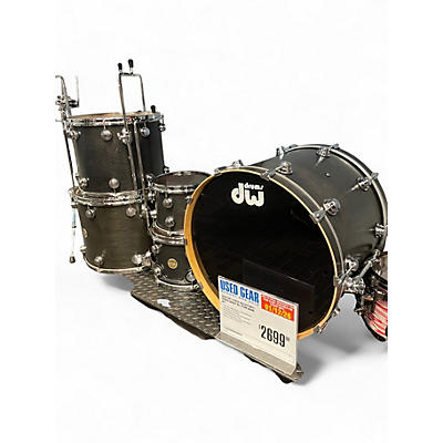 Used DW 5 Piece Collector's Series Ebony Oil Stain Drum Kit