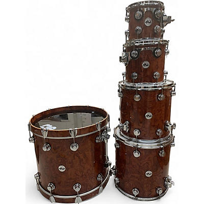 Used DW 5 Piece Collector's Series Exotic Brown Drum Kit
