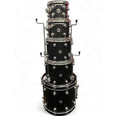 Used DW 5 Piece Collector's Series Maple Mahogany Ebony Stain Drum Kit