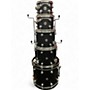 Used DW 5 Piece Collector's Series Maple Mahogany Ebony Stain Drum Kit Ebony Stain