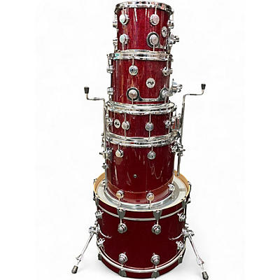 Used DW 5 Piece Collector's Series Ruby Drum Kit