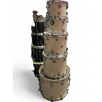 Used DW 5 Piece Collector's Series White Marine Pearl Drum Kit