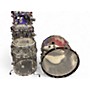 Used DW 5 Piece Design Series Acrylic Clear Drum Kit Clear