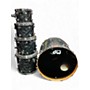 Used DW 5 Piece Performance Series BLACK DIAMOND Drum Kit BLACK DIAMOND