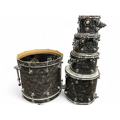 Used DW 5 Piece Performance Series Black Diamond Drum Kit
