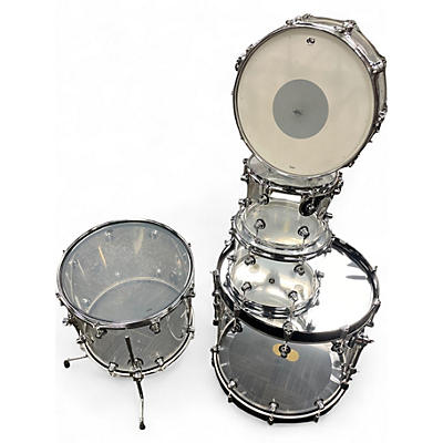 Used DW 5 Piece Performance Series Clear Drum Kit