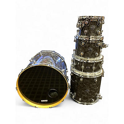 Used DW 5 Piece Performance Series black diamond Drum Kit