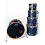 Used DW 5 Piece Performance Series indigo glass Drum Kit indigo glass