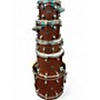 Used DW 5 Piece Performance Series satin tobacco Drum Kit satin tobacco