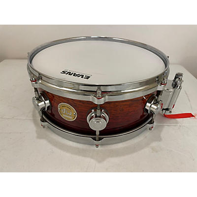 DW Used DW 5.5X13 Collector's Series Exotic Zebra Wood Drum Faded Cherry