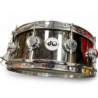 Used DW 5.5X14 Collector's Series Black Nickel Over Brass Black nickel Drum