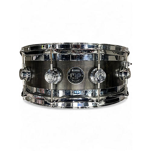 Used DW 5.5X14 Collector's Series Exotic Maple Mahogany Top Edge Snare Charcoal Drum Charcoal 10