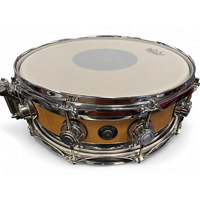 Used DW 5.5X14 Collector's Series Satin Oil Edge Snare Natural Drum