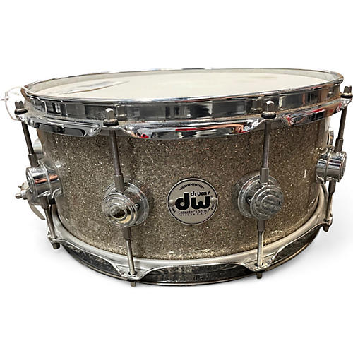 Used DW 5.5X14 Collector's Series Snare Broken Glass Drum Broken Glass 10