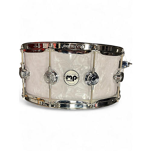 DW Used DW 5.5X14 Collector's Series Snare Pearl White Drum Pearl White 10