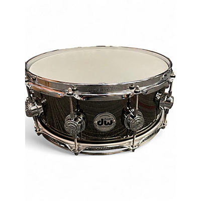 Used DW 5.5X14 Collector's Series Snare black nickle over brass Drum