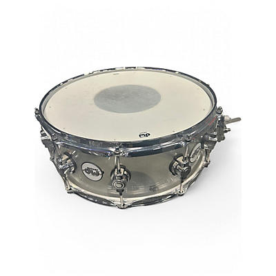 Used DW 5.5X14 Design Series Acrylic Snare Ckear Drum