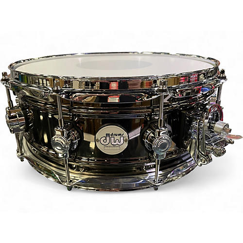 Used DW 5.5X14 Design Series Snare Chrome Drum Chrome 10