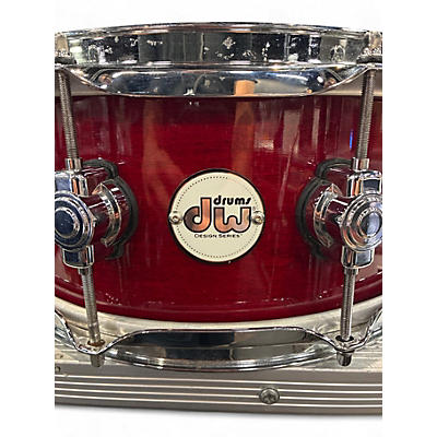 Used DW 5.5X14 Design Series Snare Red Cherry Drum
