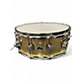 Used DW 5.5X14 Smooth Brass Snare BRASS Drum BRASS 10