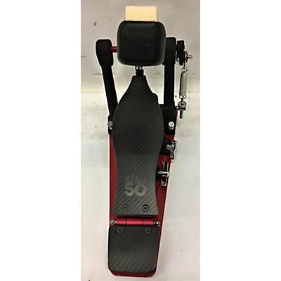 DW Used DW 50th Anniversary Limited-Edition Carbon Fiber 5000 Single Pedal Single Bass Drum Pedal