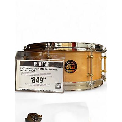 Used DW 5X13 Craviotto Solid Maple Natural Drum