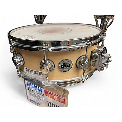 DW Used DW 5X14 Collector's Series Maple Snare Drum Natural