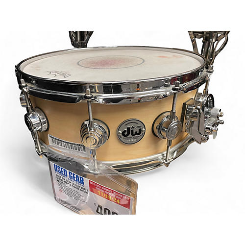 DW Used DW 5X14 Collector's Series Maple Snare Drum Natural Natural 8