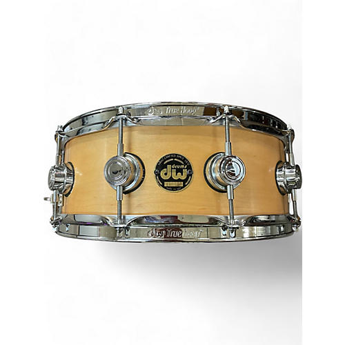 Used DW 5X14 Craviotto Snare Natural Drum Natural 8