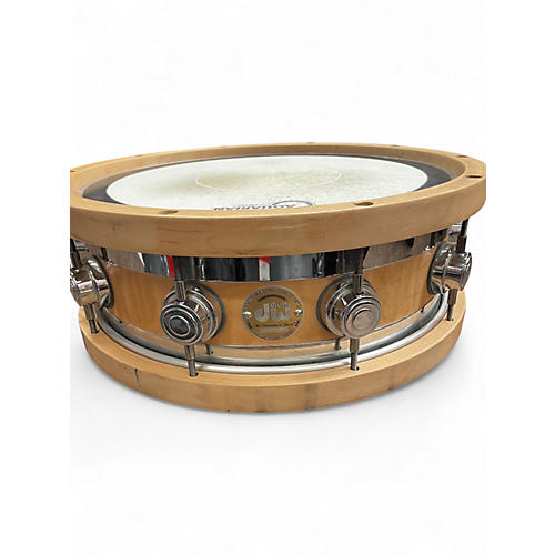 Used DW 5X14 Edge Snare Natural Drum Natural 8