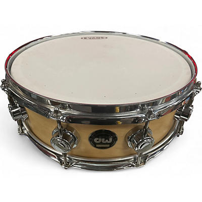 Used DW 5X14 MAPLE SNARE Natural Drum