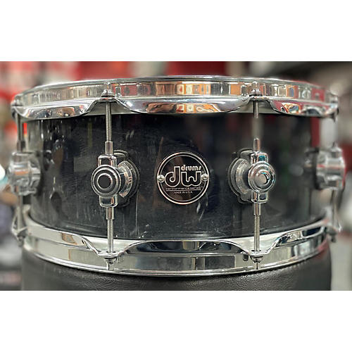 DW Used DW 5X14 Performance Series Snare Drum Ebony Satin Ebony Satin 8