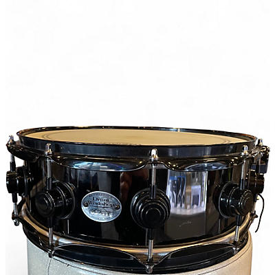 Used DW 5X14 Smooth Brass Snare Black Drum