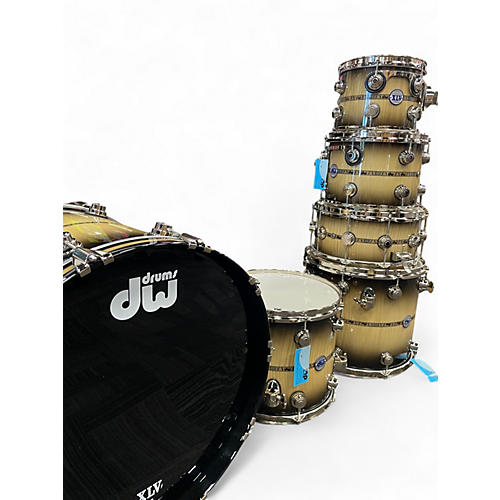Used DW 6 Piece 45TH ANNIVERSARY KIT Brown Sunburst Drum Kit Brown Sunburst