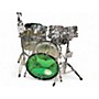 Used DW 6 Piece Design Series Acrylic Clear Drum Kit Clear