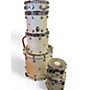 Used DW 6 Piece Design Series Artic White Drum Kit Artic White