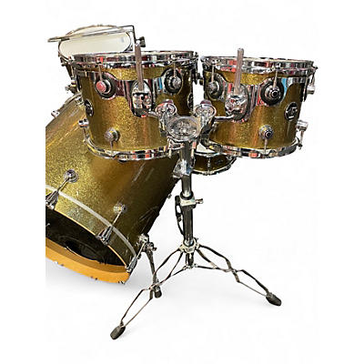Used DW 6 Piece Performance Series Aztec Gold Drum Kit