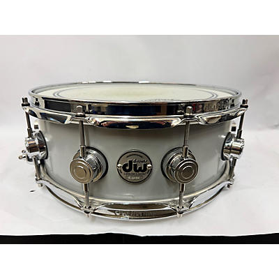 DW Used DW 6.5X14 Collector's Series Aluminum Snare Drum Silver