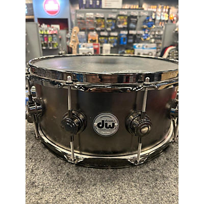 DW Used DW 6.5X14 Collector's Series Black Nickel Over Brass Drum Black Nickel