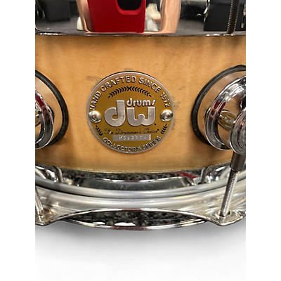 DW Used DW 6.5X14 Collector's Series FinishPly Snare Natural Drum