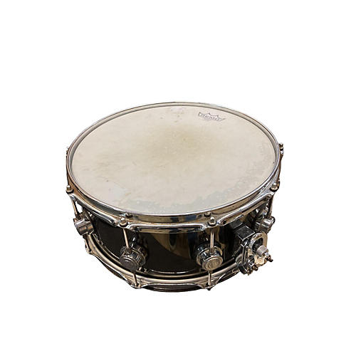 DW Used DW 6.5X14 Collector's Series Snare Drum Black Nickel Over Brass black nickel over brass 15