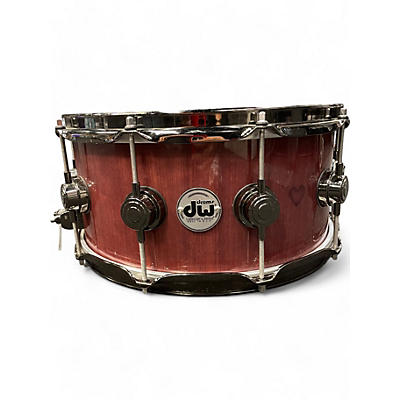 DW Used DW 6.5X14 Collector's Series Snare PURPLEHEART Drum