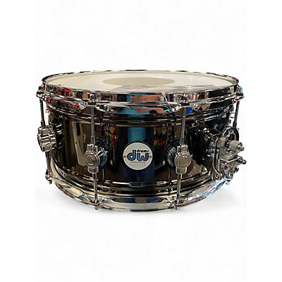 Used DW 6.5X14 Design Series Black Nickel over Brass Black Drum